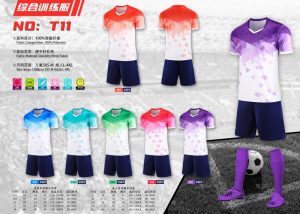 企业团队足球比赛服抗菌速干面料小批量生产定制