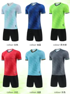 成人足球训练服套装 业余球队比赛服 印字印号 小批量可沟通