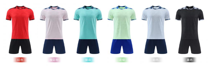 足球积分赛队服定制 球队比赛服 后背广告位设计定制